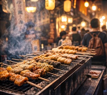Tokyo street food market